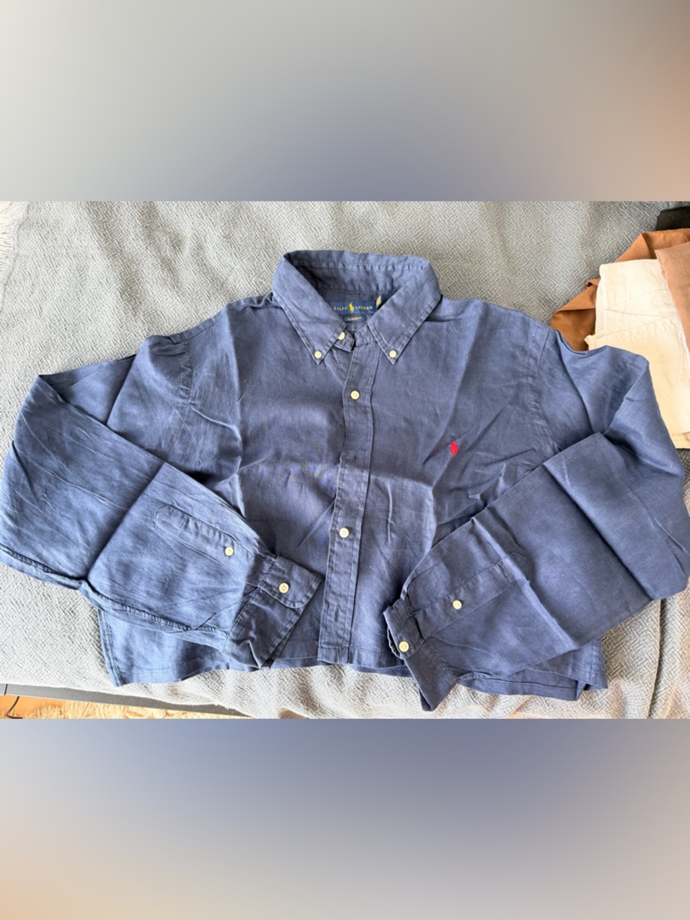 Ralph Lauren cropped linen shirt